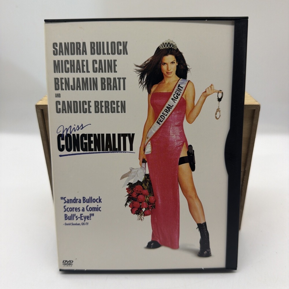 Miss Congeniality DVD 2000 Sandra Bullock Michael Caine Comedy PG-13 Warner Bros